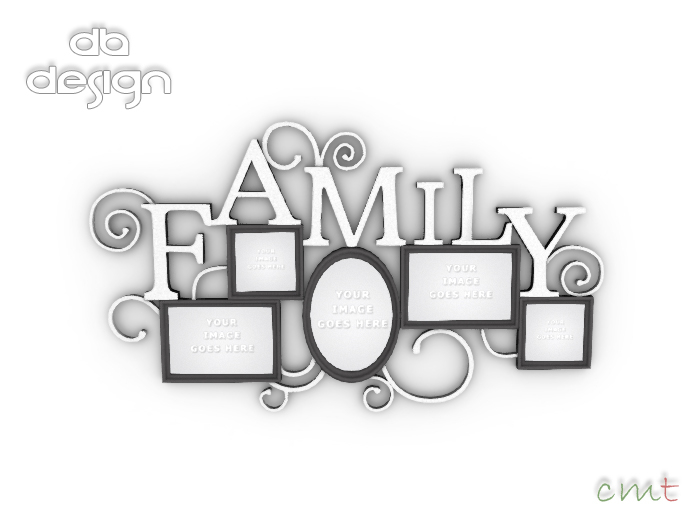 ::db:: Family Collage Frames black pack