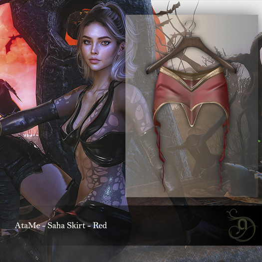 AtaMe - Saha Skirt Red 