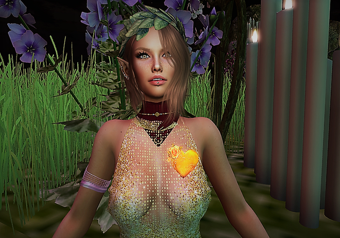 Valentine's Day Particles-Heart Emitter-Gold Heart