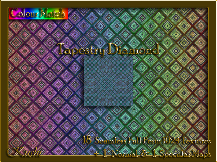 Tapestry Diamond Seamless Texture Set