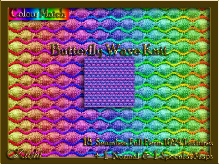 Butterfly Wave Knit Seamless Texture Set