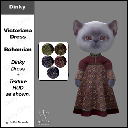 *E* Dinky Victoriana Gown  - Bohemian  [Add & Click to Open]