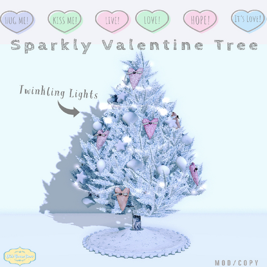 {OBD} Sparkly Valentine Tree