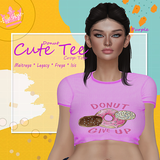 [..::Le'Chic::..] Cute Tee Donut * Purple