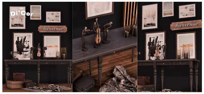 Di'Cor Woodford Console Table Set