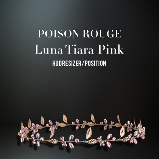 POISON ROUGE Luna Tiara - Pink 