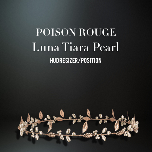 POISON ROUGE Luna Tiara - Pearl