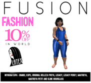 [Fusion Fashion] -  Latex Blue