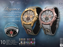 **RE** Elegance Lesbian Couple Watches - Engraving - Transferable
