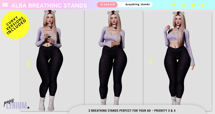 Lyrium. Alba Breathing Stand Set