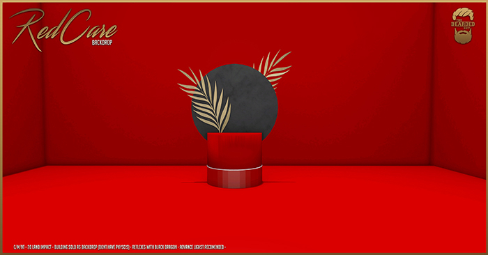 Red Care Backdrop - The Bearded Guy