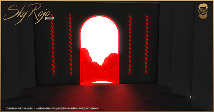 Sky Rojo Backdrop - The Bearded Guy