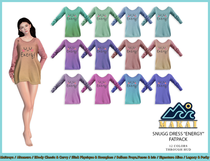 Makai - Snug Dress " Energy "  Fatpack