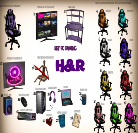 01 H&R GameChair-ADULT-RARE