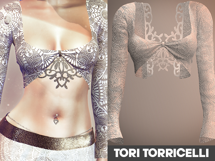 TORI TORRICELLI // Roxelana Top // Clam Shell