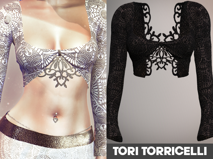 .: TORI TORRICELLI :. Roxelana Top [ Pitch Black ]