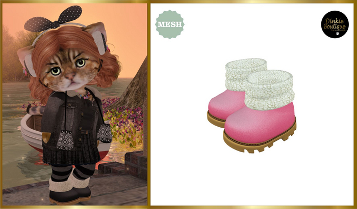 *DB* DINKIES RUBY WINTER BOOTS * pink
