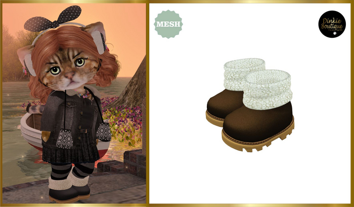 *DB* DINKIES RUBY WINTER BOOTS *  tan
