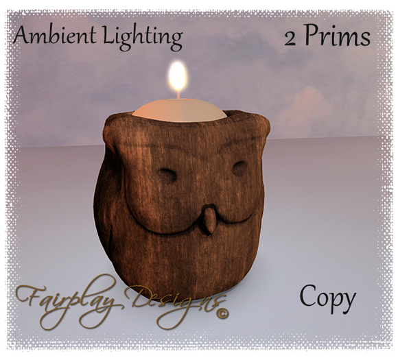 ~Owl Tea Candle~Copy