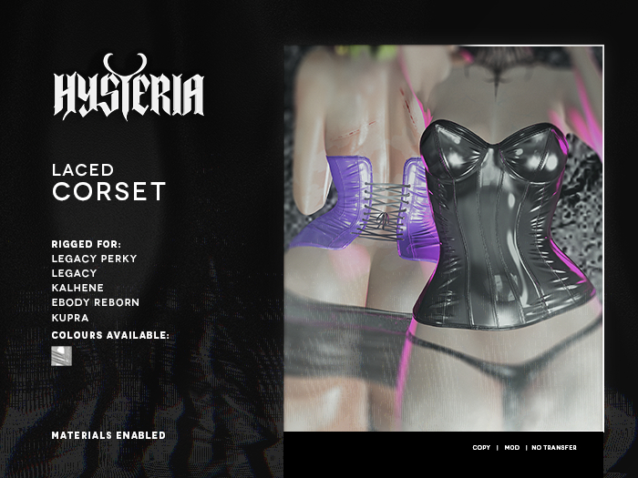 H! Laced Corset [GREY]