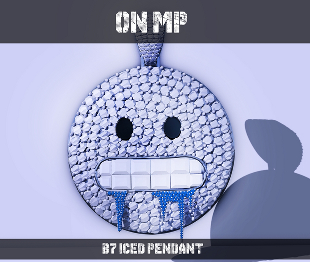 [b7] ICED PENDANT SILVER