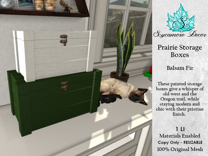 {SD} Prairie Boxes - Balsam Fir
