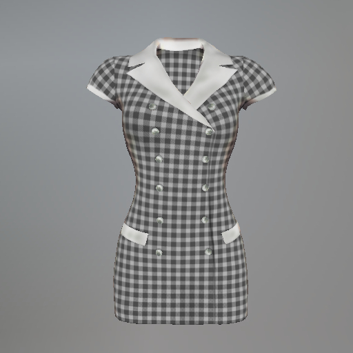 Charcoal Domestic Service Slink Uniform