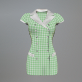 Green Domestic Service Slink Uniform