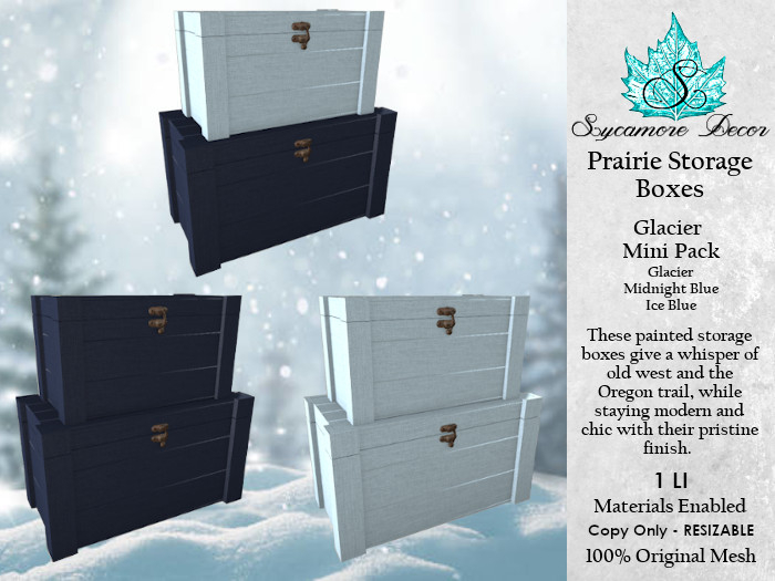 {SD} Prairie Boxes - Glacier Mini Pack