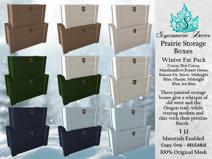 {SD} Prairie Boxes - Winter Fat Pack