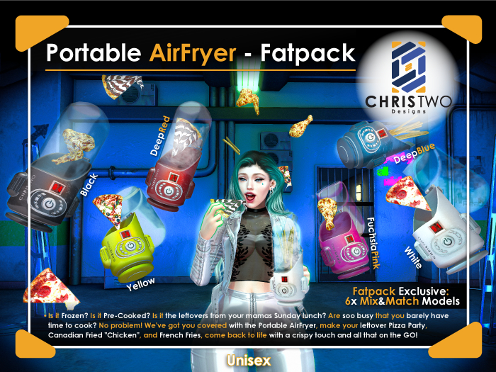Portable AirFryer - Mix&Match Fatpack - [Chris Two Designs]