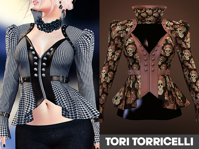 TORI TORRICELLI // Ravenna Jacket // Skull Rose