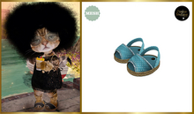 *DB* DINKIES ROMY PEEPTOE SANDALS* blue