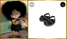 *DB* DINKIES ROMY PEEPTOE SANDALS* black
