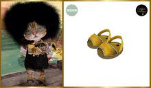 *DB* DINKIES ROMY PEEPTOE SANDALS*  yellow