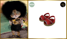 *DB* DINKIES ROMY PEEPTOE SANDALS*  red