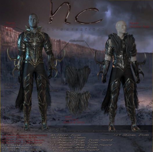 [07] #07 [NC] - Necromancer Skirt - (IronGold) Belleza