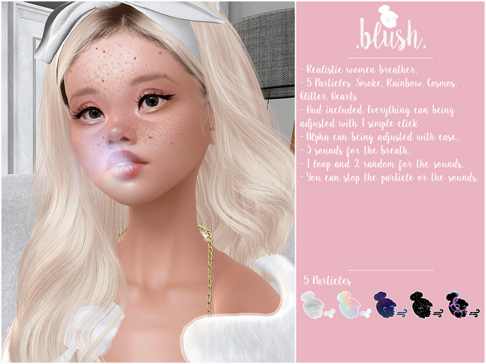BLUSH - Women Breather - 5 Particles With Sounds