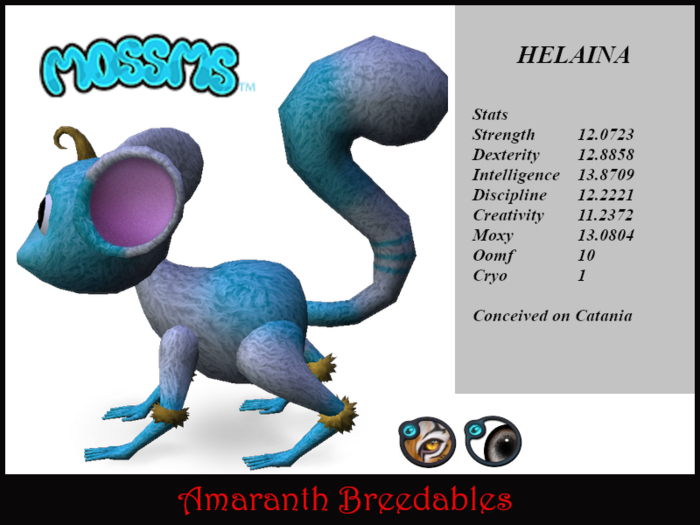 Mossm Cryo Pod - Helaina - Female Fandangled Frost Fjord