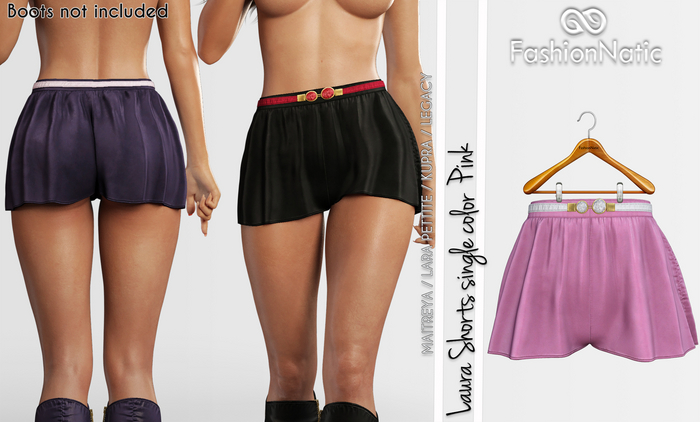 Laura Shorts Pink - Maitreya Lara, Lara Petite, Kupra Original, Legacy - FashionNatic