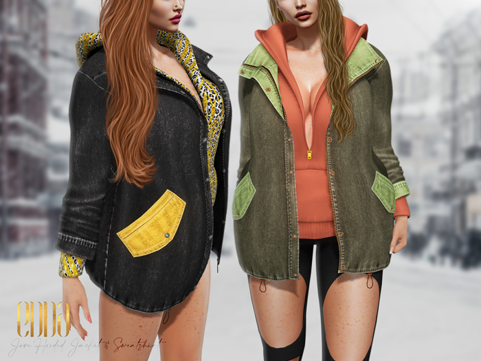 .::E.D.D.A::.  Jove Jacket & Hooded Sweatshirt {FATPACK}
