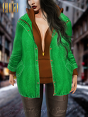 .::E.D.D.A::.  Jove Jacket & Hooded Sweatshirt {GREEN}