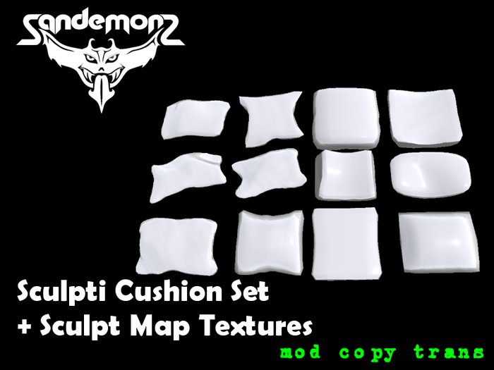 S-M - Sculpti Cushion Set + Sculpt Map Textures