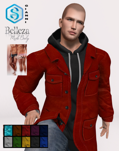 XK Oversized Leather Jacket Cranberry