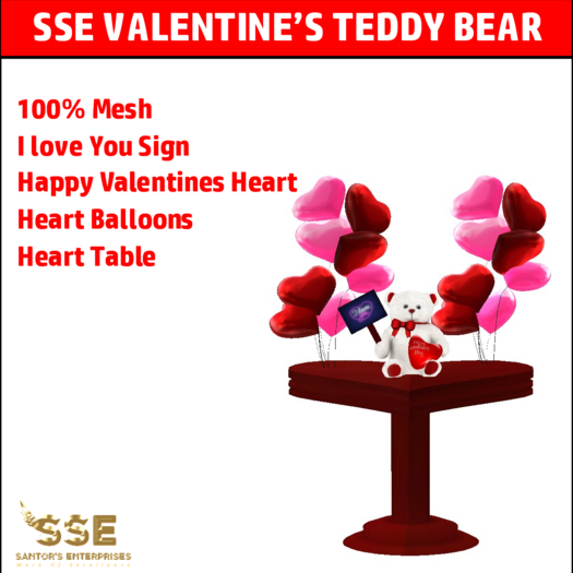 SSE VALENTINES TEDDY BEAR 