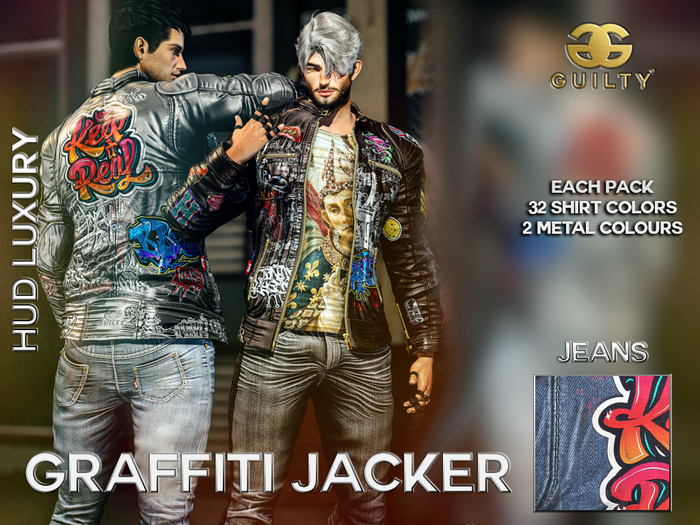 GUILTY 069 Graffiti Jacker-Jeans