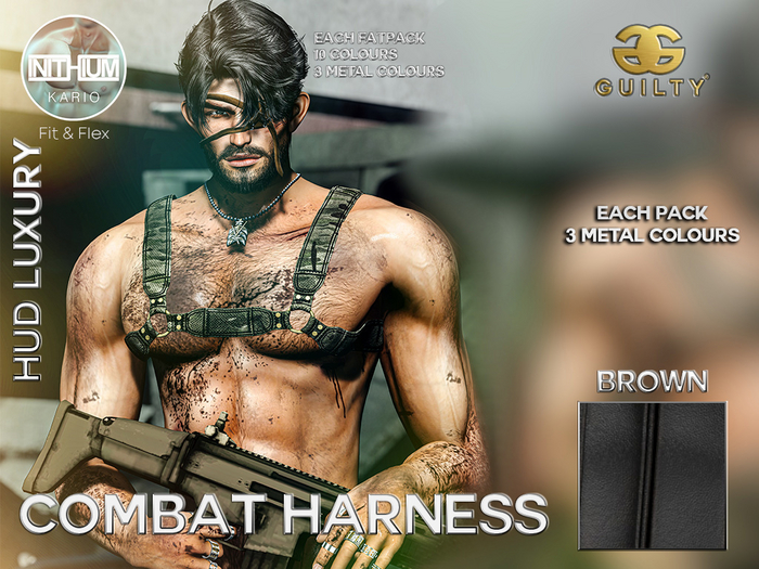 Guilty 070 Combat Harness-Brown