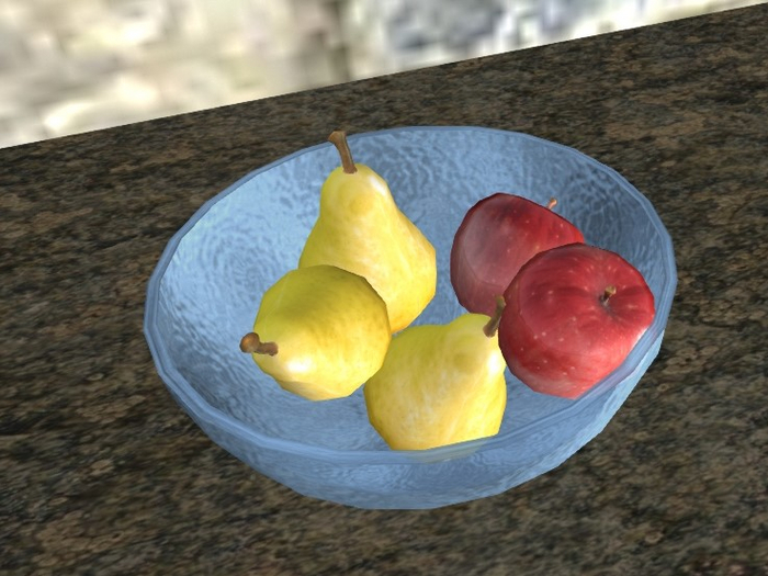 Fruitbowl, Pears and Apple