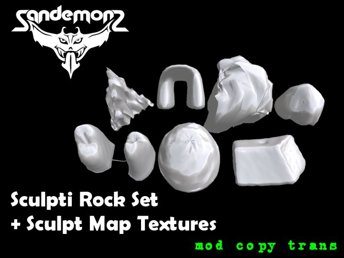 S-M - Sculpti Rock Set + Sculpt Map Texture