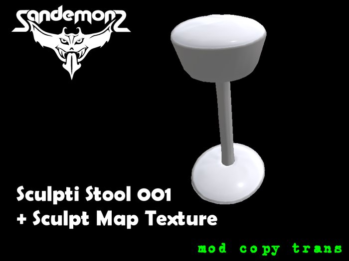 S-M - Sculpti Stool 001 + Sculpt Map Texture